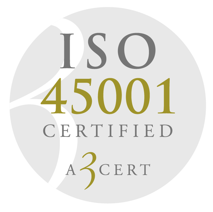 Logo for ISO 45001 sertifisering